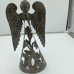 Standing “ Joy “ Angel Cactus Metal Art 12.5” T